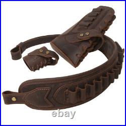 No Drill Gun Leather Buttstock Cover with Padded Gun Sling. 22MAG. 30/30.308 No Drill Gun Leather Buttstock Cover with Padded Gun Sling. 22MAG. 30/30.308