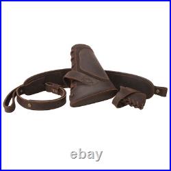 No Drill Gun Leather Buttstock Cover with Padded Gun Sling. 22MAG. 30/30.308 No Drill Gun Leather Buttstock Cover with Padded Gun Sling. 22MAG. 30/30.308