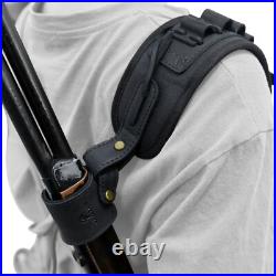 No Drill Hunting Canvas Leather Rifle Buttstock + Sling Strap + Barrel Mount
