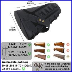 No Drill Leather Rifle Gun Buttstock Cheek Rest with Gun Sling. 22LR. 30/30.308