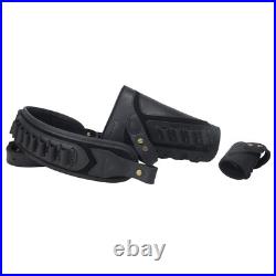 No Drill Leather Rifle Gun Buttstock Cheek Rest with Gun Sling. 22LR. 30/30.308