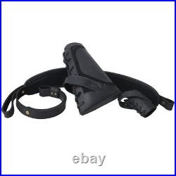 No Drill Leather Rifle Gun Buttstock Cheek Rest with Gun Sling. 22LR. 30/30.308