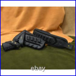 No Drill Leather Rifle Gun Buttstock Cheek Rest with Gun Sling. 22LR. 30/30.308