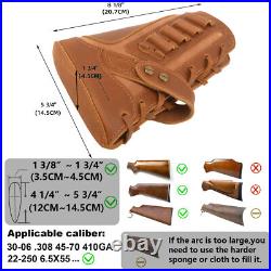 No Drill Leather Rifle Gun Buttstock Cheek Rest with Gun Sling. 30/30.308.22LR