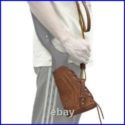 No Drill Leather Shotgun Cheek Rest Stock with Gun Sling Fit 12GA 16GA 20GA