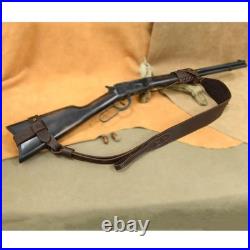 No Drill Leather Sling with Stock Harness and Barrel Mount Universal fit Leve