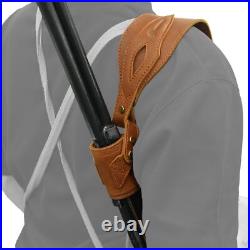 No Swivel Needed Combo Leather Rifle Gun Buttstock + Carry Sling + Sling Mount