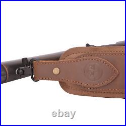OP Cowhide Leather Rifle Sling, Shotgun Shell Strap For. 308.357,12GA. 22LR