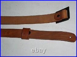 ORIGINAL LEATHER MARLIN RIFLE SLING WithLOGO VINTAGE NEW OLD STOCK