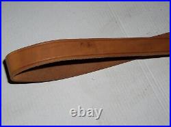 ORIGINAL LEATHER MARLIN RIFLE SLING WithLOGO VINTAGE NEW OLD STOCK
