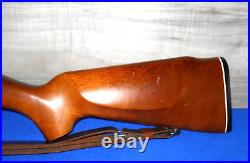 O. F. Mossberg 340KC. 22 S. L. LR WOOD STOCK with BUTTPLATE & LEATHER SLING #A1601
