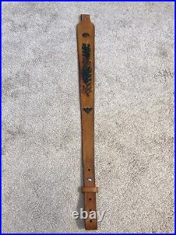 Oak Leaf? Custom Leather Rifle Sling Hand Tooled And Made in the USA