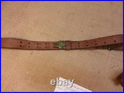 Orig WW1 1917 Dated Duncan MFG Leather Rifle Sling for Springfield Garand Rifles
