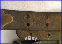 Orig WW1 1918 M1907 1903 Springfield 1917 Enfield Leather Rifle Sling M1 Garand