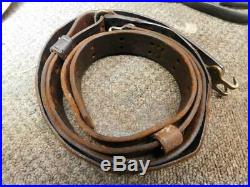 Orig WW1 1918 dated Model 1907 leather rifle sling. 03 Springfield. Model 1917
