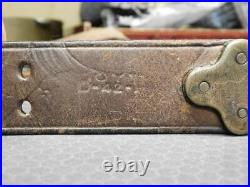 Orig WW2 Model 1907 leather rifle sling. Boyt 1942. Early rare maker/date