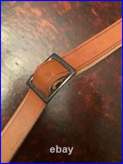 Original Factory Marlin Firearms Brown Leather Rifle Sling 1 Adjustable #962