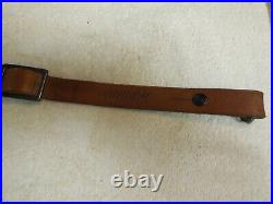 Original Factory Marlin Firearms Brown Leather Rifle Sling 1, No Swivels