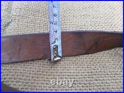 Original German WWI 98 K98 Mauser Strap Gew Rifle Brown Leather Sling Belt