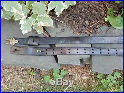 Original Leather Us Military Model 1887 Krag Trapdoor & Springfield Rifle Sling