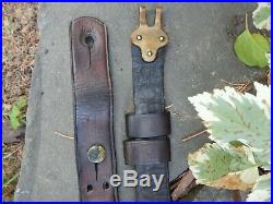 Original Leather Us Military Model 1887 Krag Trapdoor & Springfield Rifle Sling