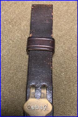 Original WWI Era U. S. M1907 Leather Rifle Sling, Marked G. & K. 1918