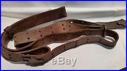 Original WWI M1907 Rifle Sling 1903 Springfield HHB 1918 Two Leather Belts