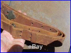 Original Wwii Us'03 /'03a3 / M1 Garand Leather Rifle Sling Milsco 1944