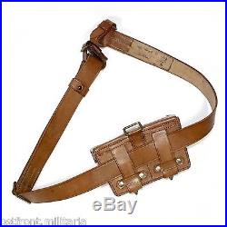Original genuine leather Mosin-Nagant rifle carrying sling 1948
