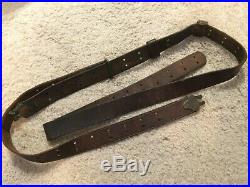 Original ww1 1918 dated leather rifle sling complete pliable shape