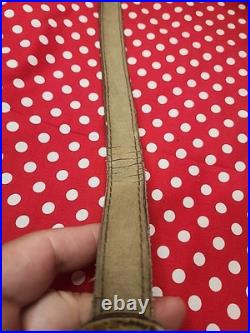 Ostrich Leather Stitched Padded Rifle Sling With Swivels