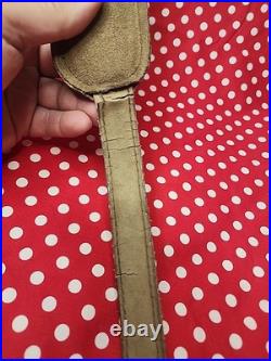 Ostrich Leather Stitched Padded Rifle Sling With Swivels