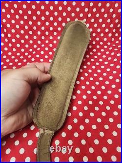 Ostrich Leather Stitched Padded Rifle Sling With Swivels