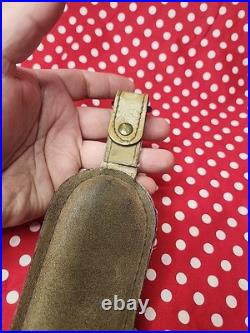 Ostrich Leather Stitched Padded Rifle Sling With Swivels