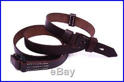 (PACK OF 20) WWII German K98 Brown Leather Rifle Sling