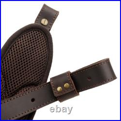 Padded Rifle Shoulder Strap with Thumb Hole Leather Ammo Shell Holder Padded Rifle Shoulder Strap with Thumb Hole Leather Ammo Shell Holder