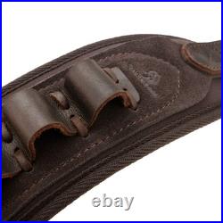 Padded Rifle Shoulder Strap with Thumb Hole Leather Ammo Shell Holder Padded Rifle Shoulder Strap with Thumb Hole Leather Ammo Shell Holder