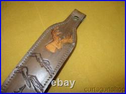 Pathfinder 200P Embossed Semi Cobra Style Leather Rifle Sling