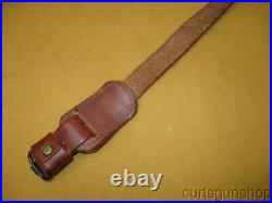 Pathfinder CN300P Brown Leather Padded 1 Inch Rifle Sling with Swivels