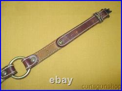 Pathfinder No 231P Semi Cobra Brown Leather 1 Inch Padded Rifle Sling Pathfinder No 231P Semi Cobra Brown Leather 1 Inch Padded Rifle Sling