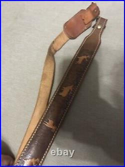 Pathfinder Rifle Sling No ST351P 1 Inch Padded Deer Embossed with QD Swivels