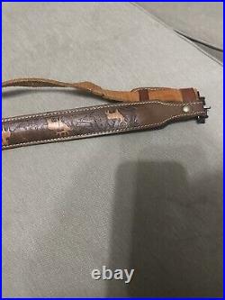 Pathfinder Rifle Sling No ST351P 1 Inch Padded Deer Embossed with QD Swivels