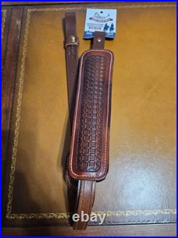 Pro Hunter Padded Embossed leather Rifle Sling suede backed 0106 NWT USA made