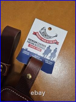 Pro Hunter Padded Embossed leather Rifle Sling suede backed 0106 NWT USA made