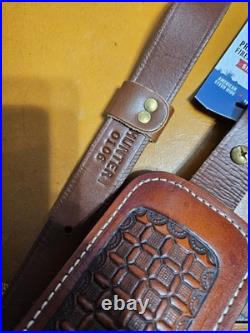 Pro Hunter Padded Embossed leather Rifle Sling suede backed 0106 NWT USA made