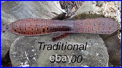 RESERVED FOR jeabertjean Genuine Leather Embossed Gator Rifle Sling Color Acorn