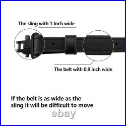 Raiseek Rifle Gun Sling Buffalo Hide Leather with Mil-Spec Swivels, Durable Gu Raiseek Rifle Gun Sling Buffalo Hide Leather with Mil-Spec Swivels, Durable Gu