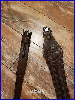 Rare McAlister Sporting Gear Full Leather Rifle or Gun Sling Duck Hunting US
