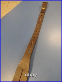 Rare New Galco Safari Ching Sling Dark Havana Leather Premium Rifle Gun Strap