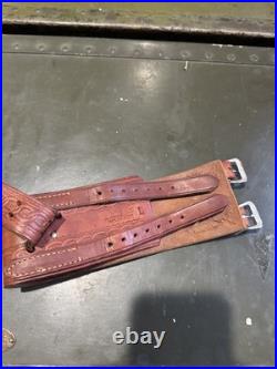 Rare Vintage George Lawrence Leather Target Rifle Shooting Sling. Size Large